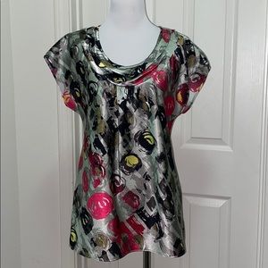 The Limited | Green Scoop Neckline Blouse | Sz M